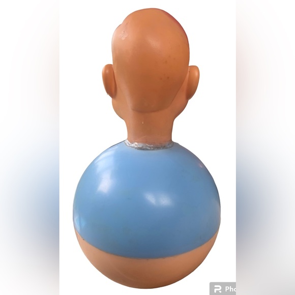 🥳SOLD🙏🏻Rare Antique Collectible Howdy Doody Rattle Rolly Poly Toy 6.5” T X 4” W - Picture 4 of 7